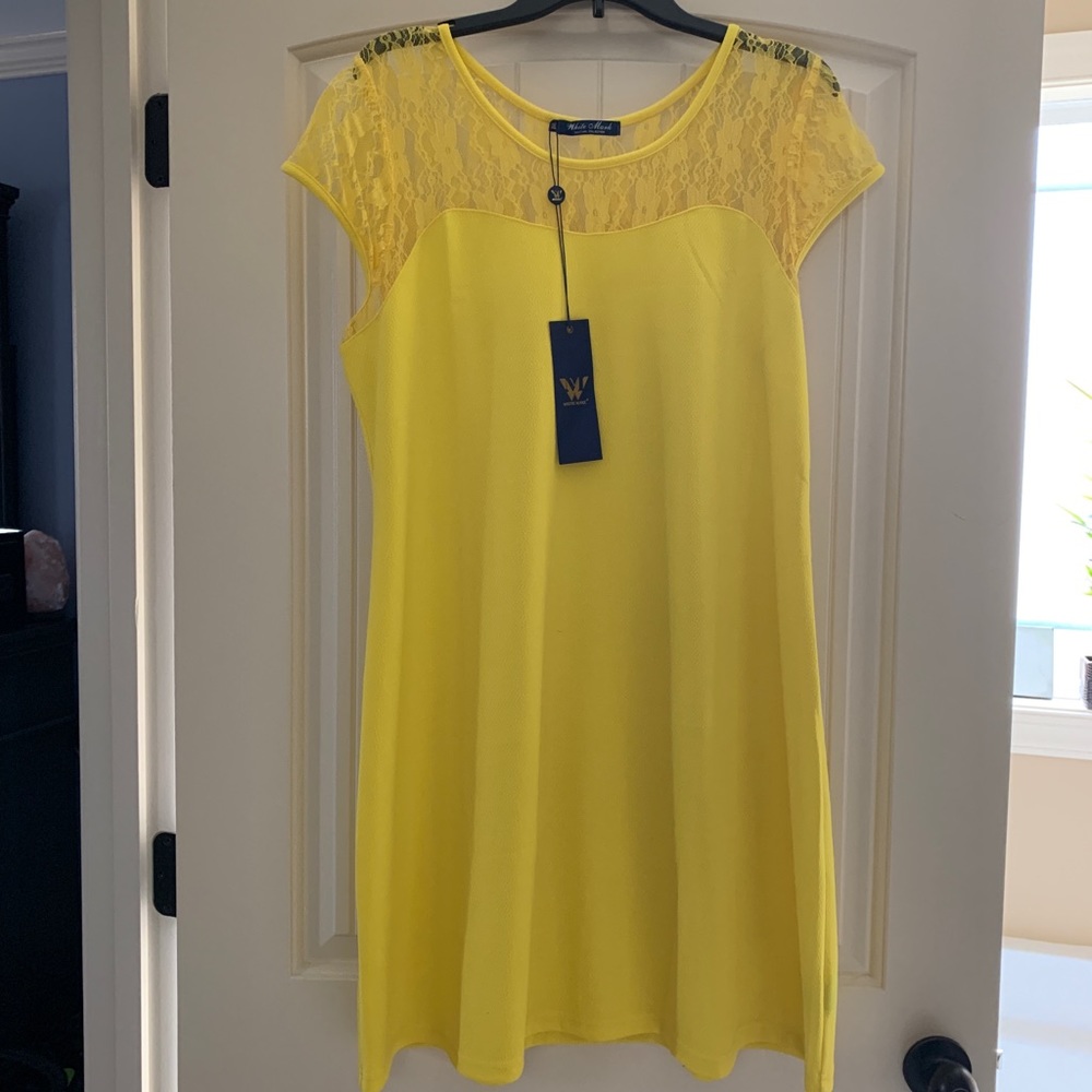 Bright Yellow Women’s Plus Dress NWT